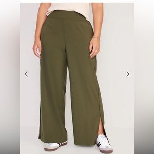 OLD NAVY High-Waisted StretchTech Split-Hem Wide-Leg Pants for Women (XL) (NWT)